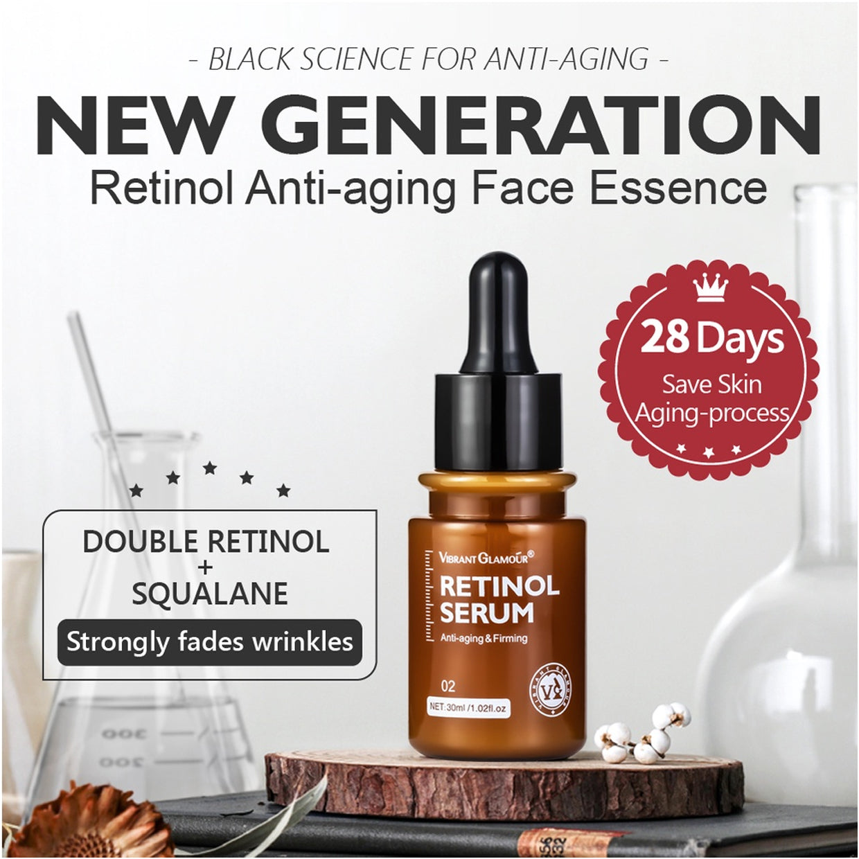 VIBRANT GLAMOUR - Double Retinol Serum 30g