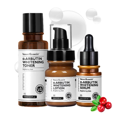 VIBRANT GLAMOUR α-Arbutin Whitening Series - Serum + Toner & Lotion
