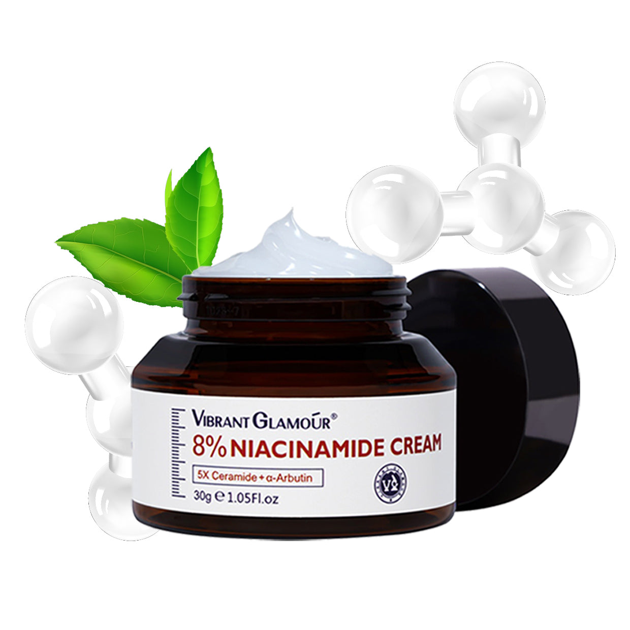 VIBRANT GLAMOUR 8% Niacinamide Whitening Face Cream 30g