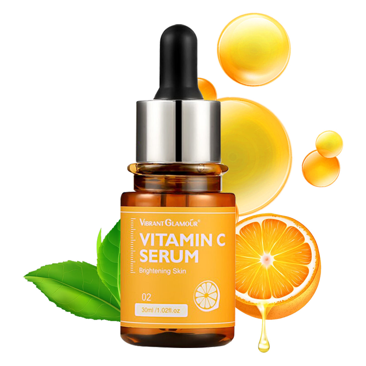 VIBRANT GLAMOUR Vitamin C Face Serum - Day Routine