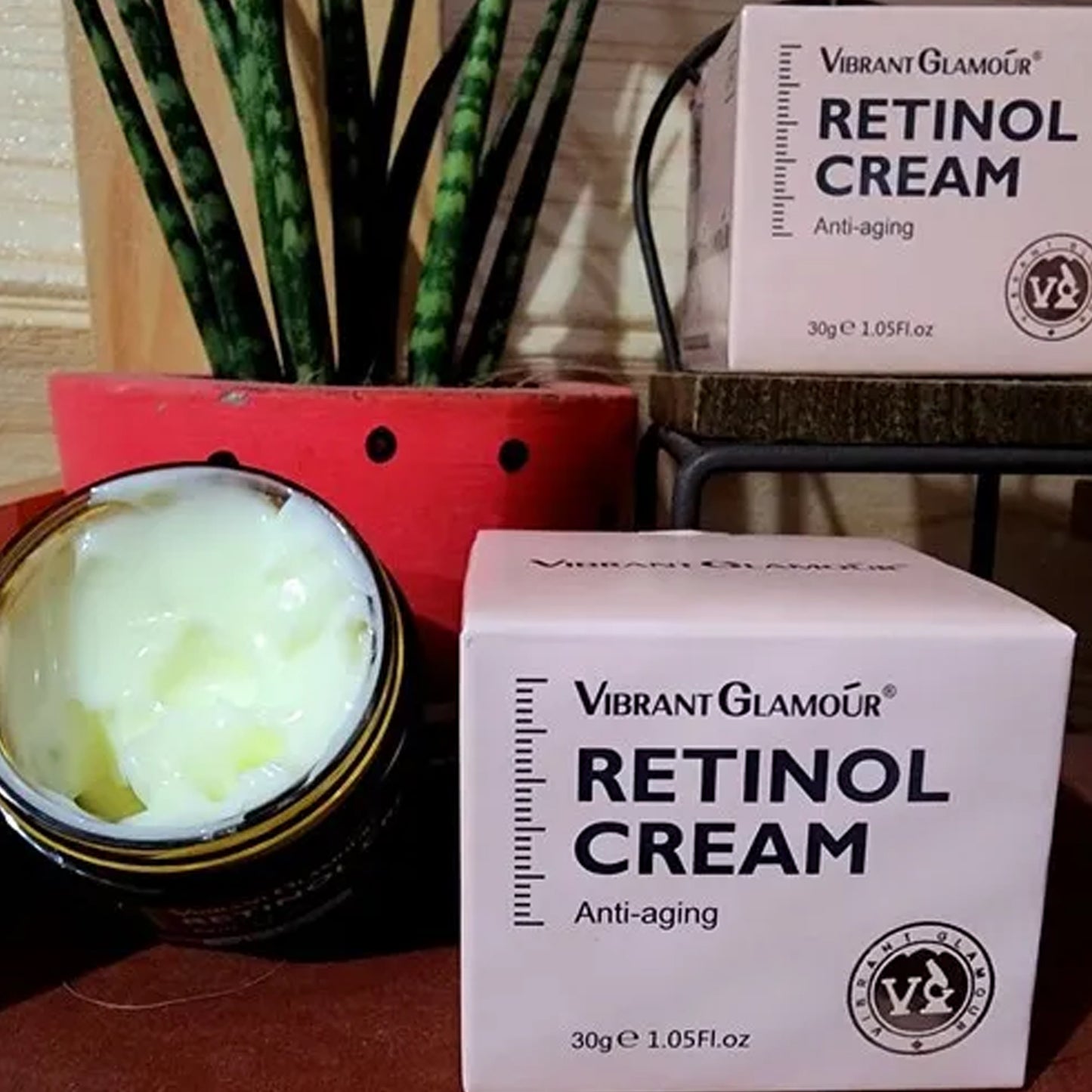 VG Vibrant Glamour - Retinol Cream & Botanéve Bio-Retinol 50g Intermittent Whitening Regenerating Soap for Anti-Aging