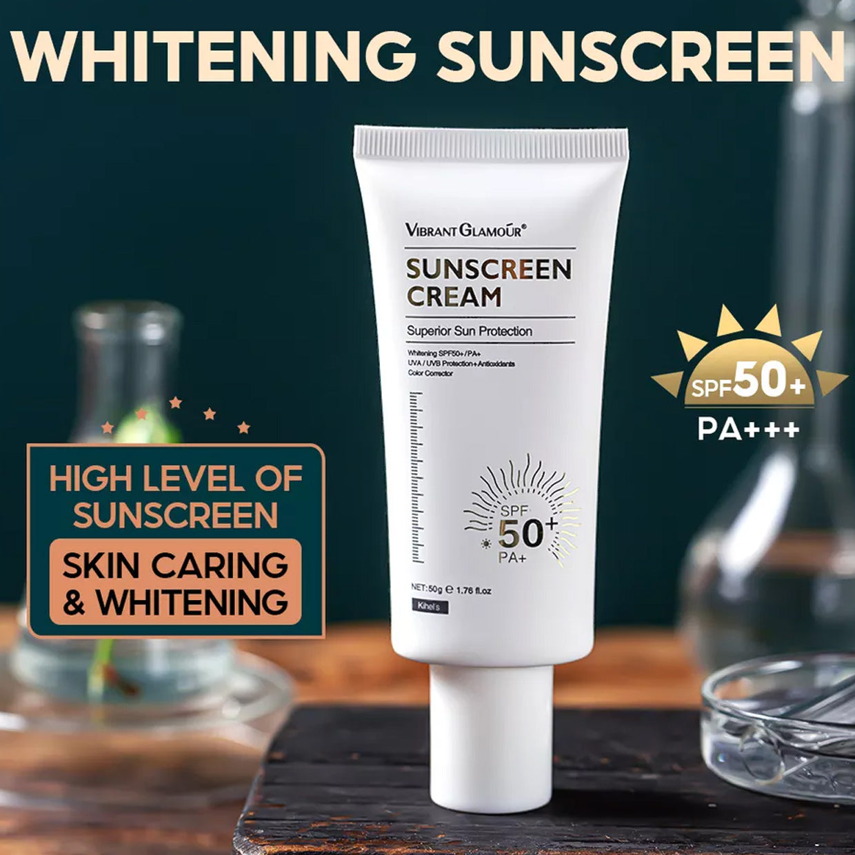 VIBRANT GLAMOUR Whitening Sunscreen Cream 50g