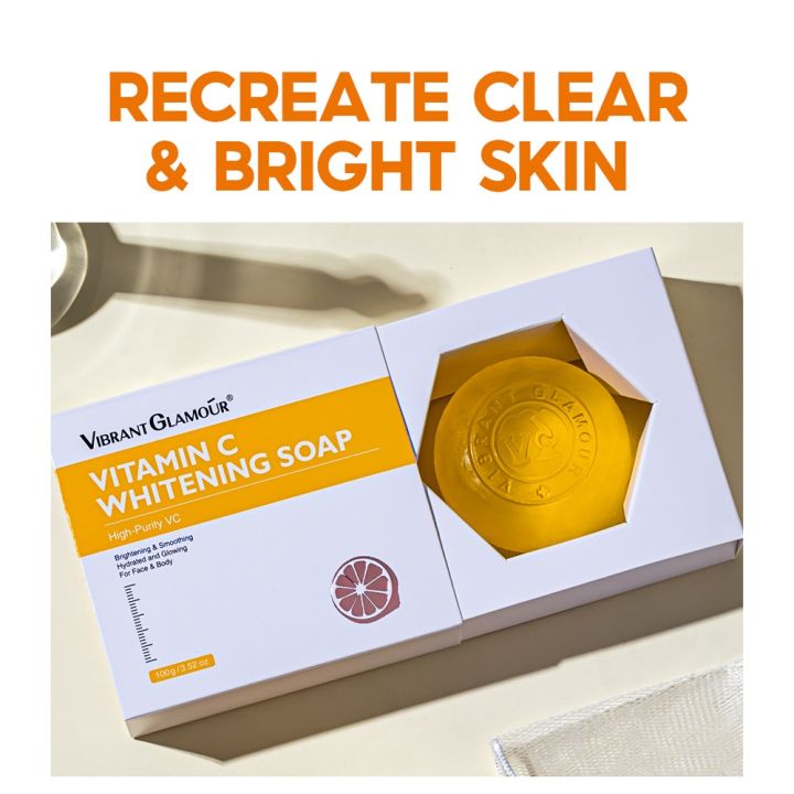 VIBRANT GLAMOUR Vitamin C Whitening Soap