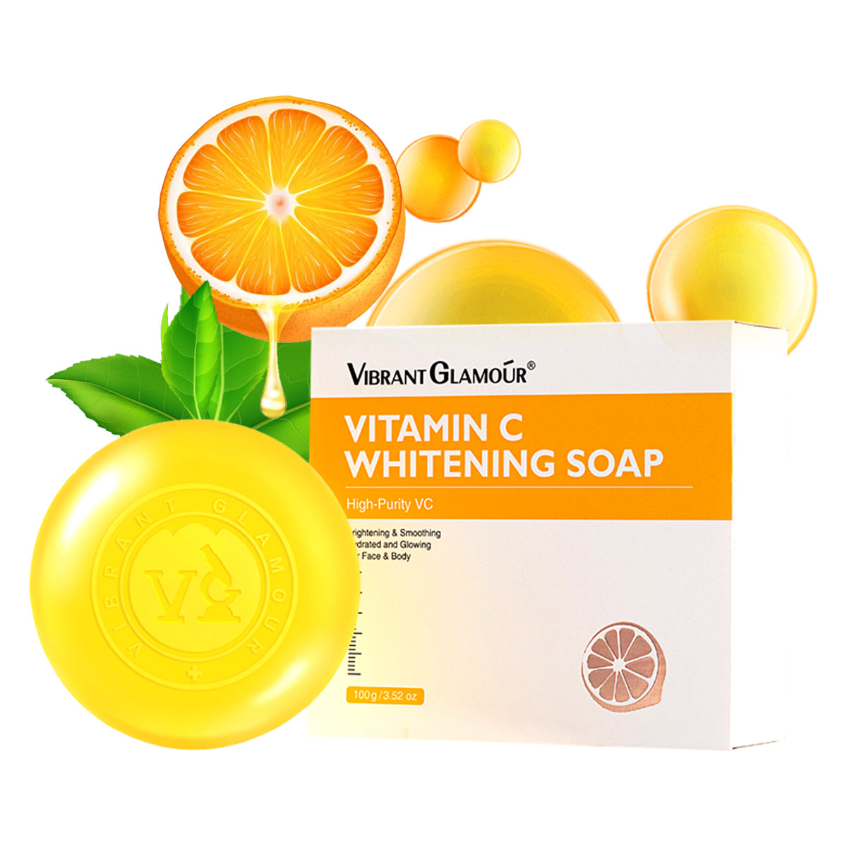 VIBRANT GLAMOUR Vitamin C Whitening Soap