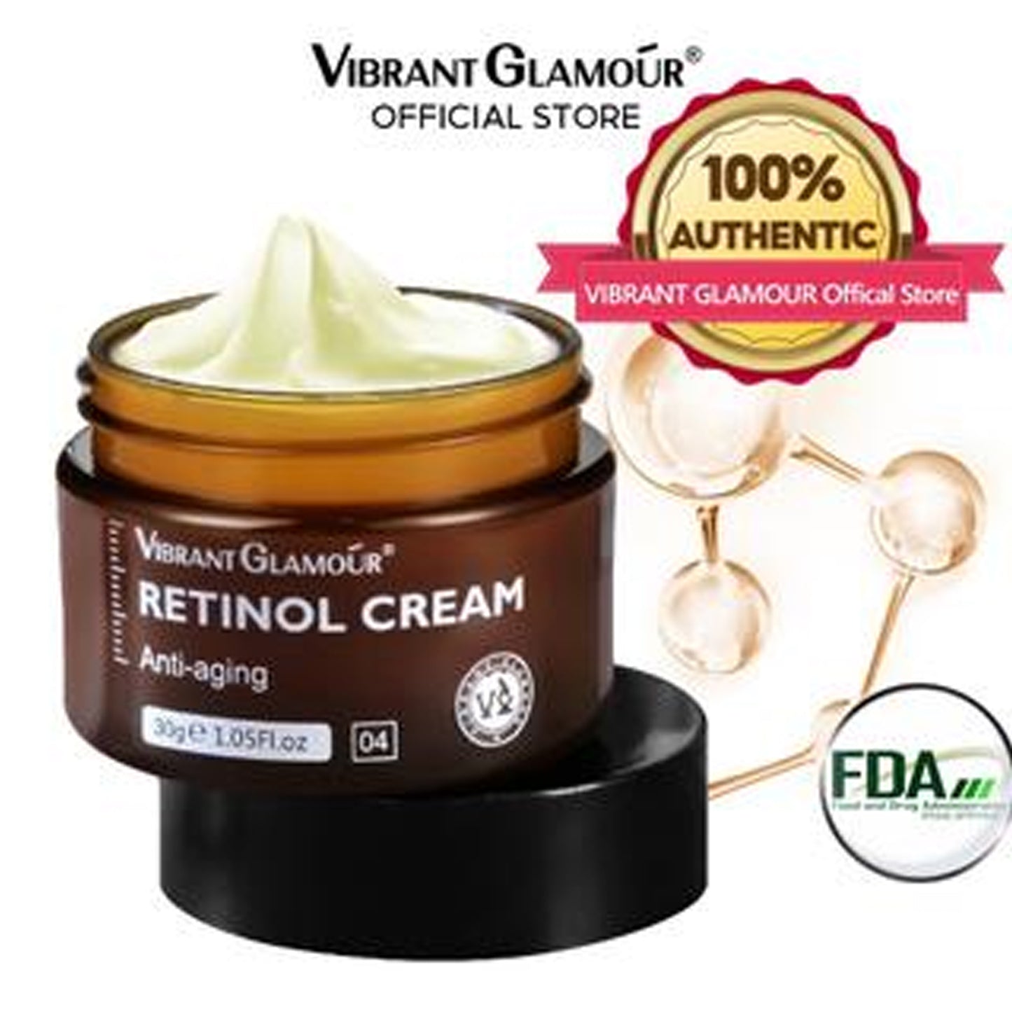 VIBRANT GLAMOUR Retinol Cream + Vitamin C Cream Set