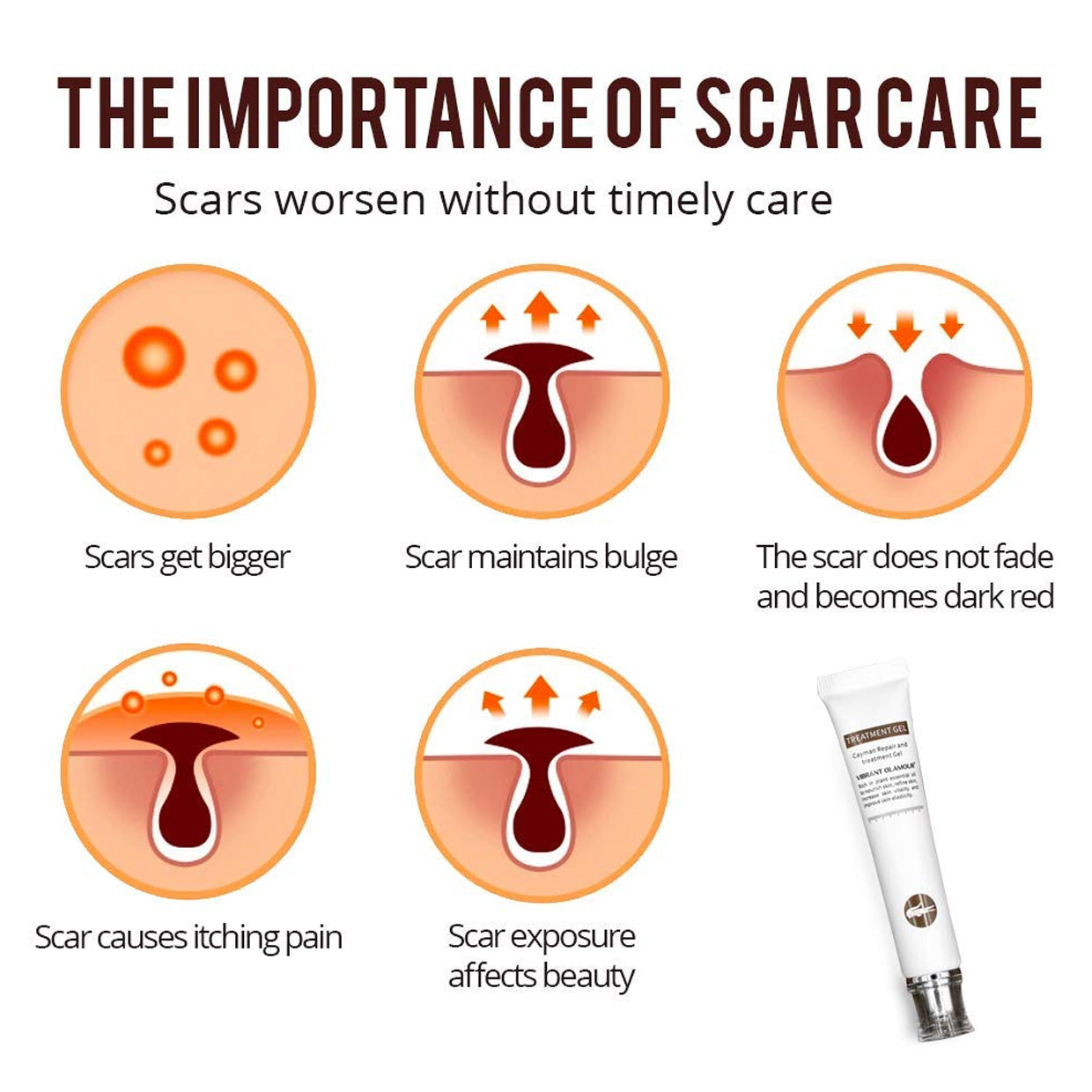 VIBRANT GLAMOUR FDA Scar Remover Gel Repair