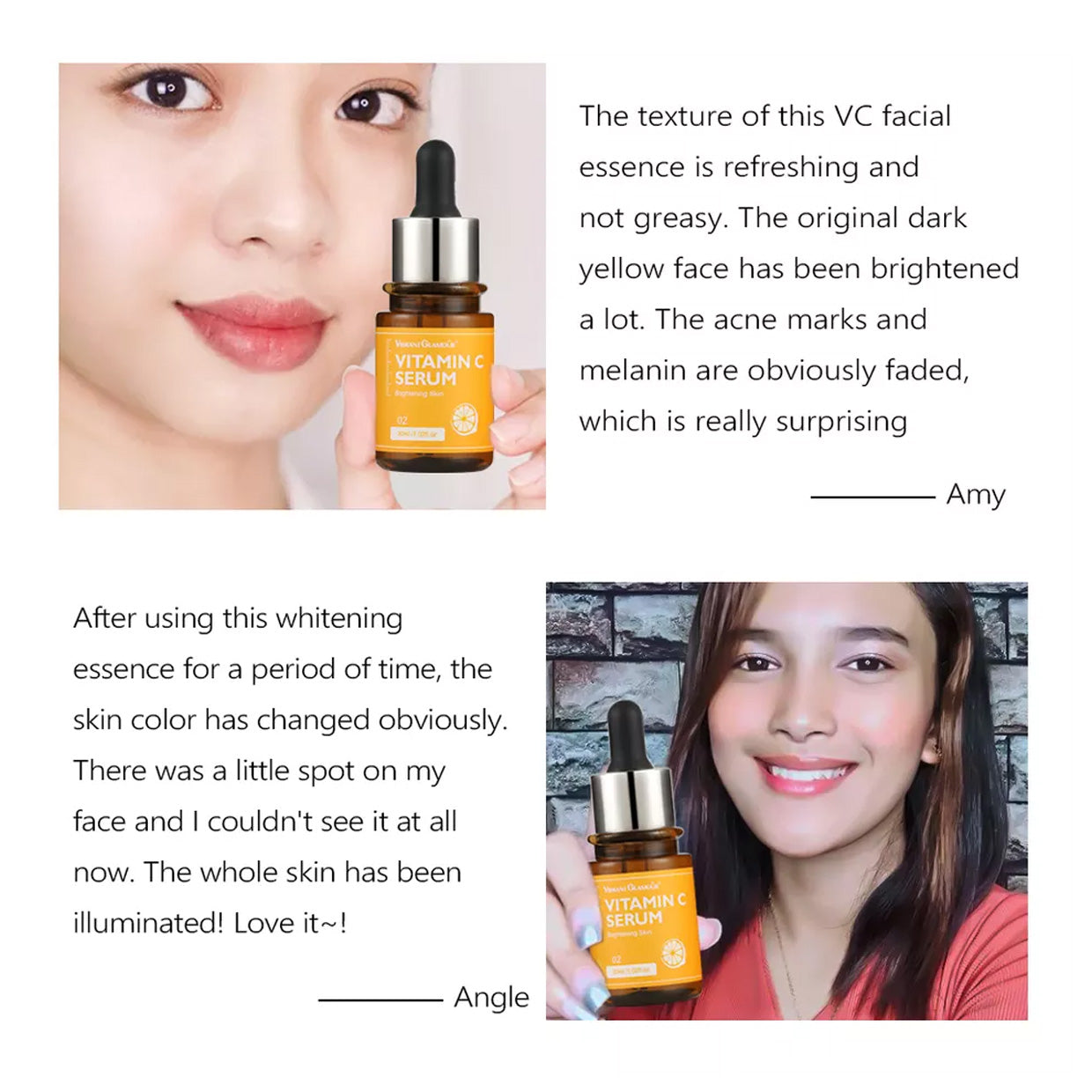 VIBRANT GLAMOUR Vitamin C Face Serum - Day Routine