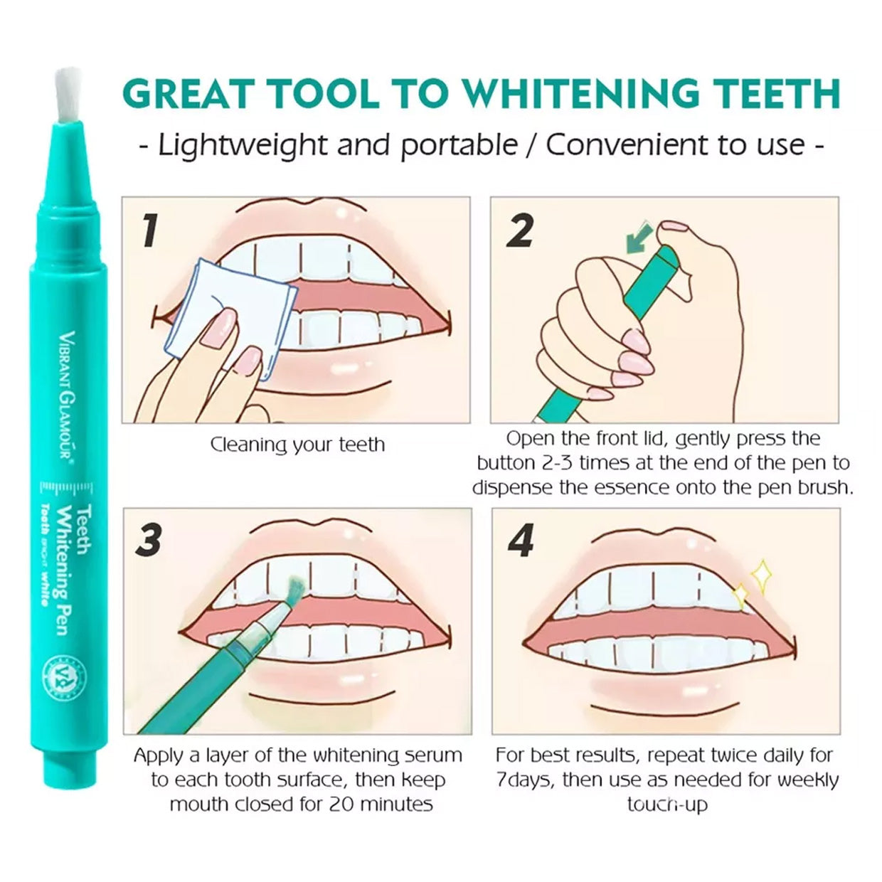 VIBRANT GLAMOUR Teeth Whitening Pen