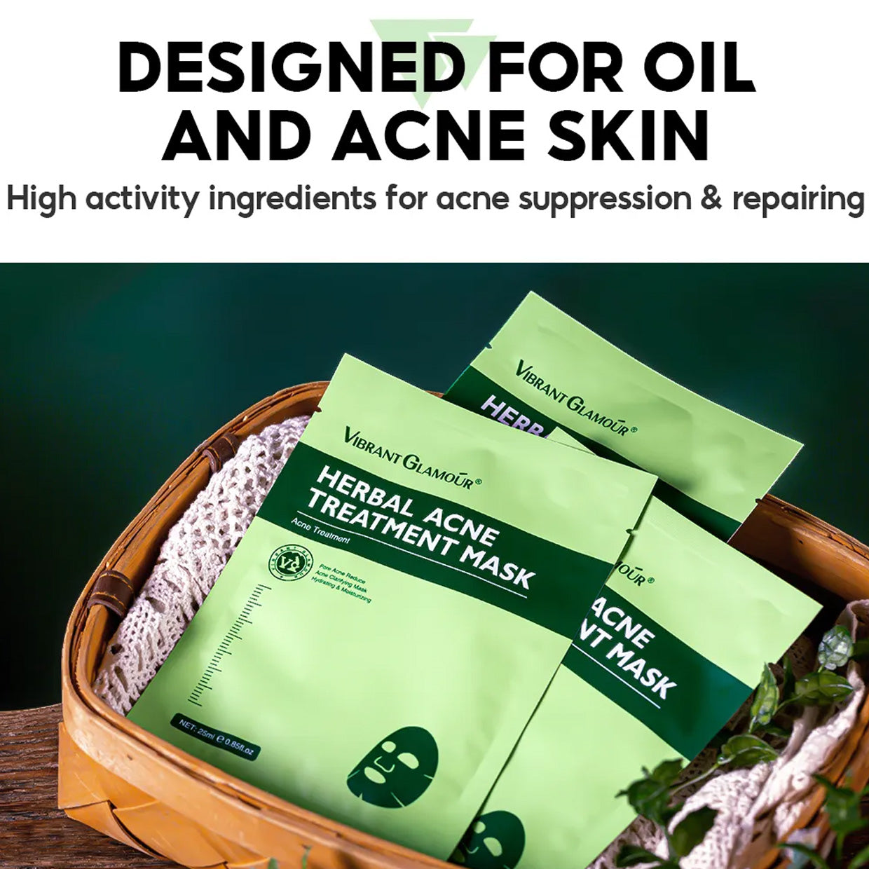 VIBRANT GLAMOUR FDA Herbal Acne Treatment Mask