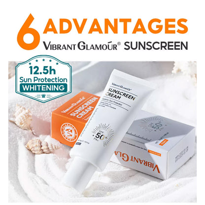 VIBRANT GLAMOUR Vitamin C Whitening Set Facial Essence Toner + Serum +Cream  + Sunscreen Skincare Gentle