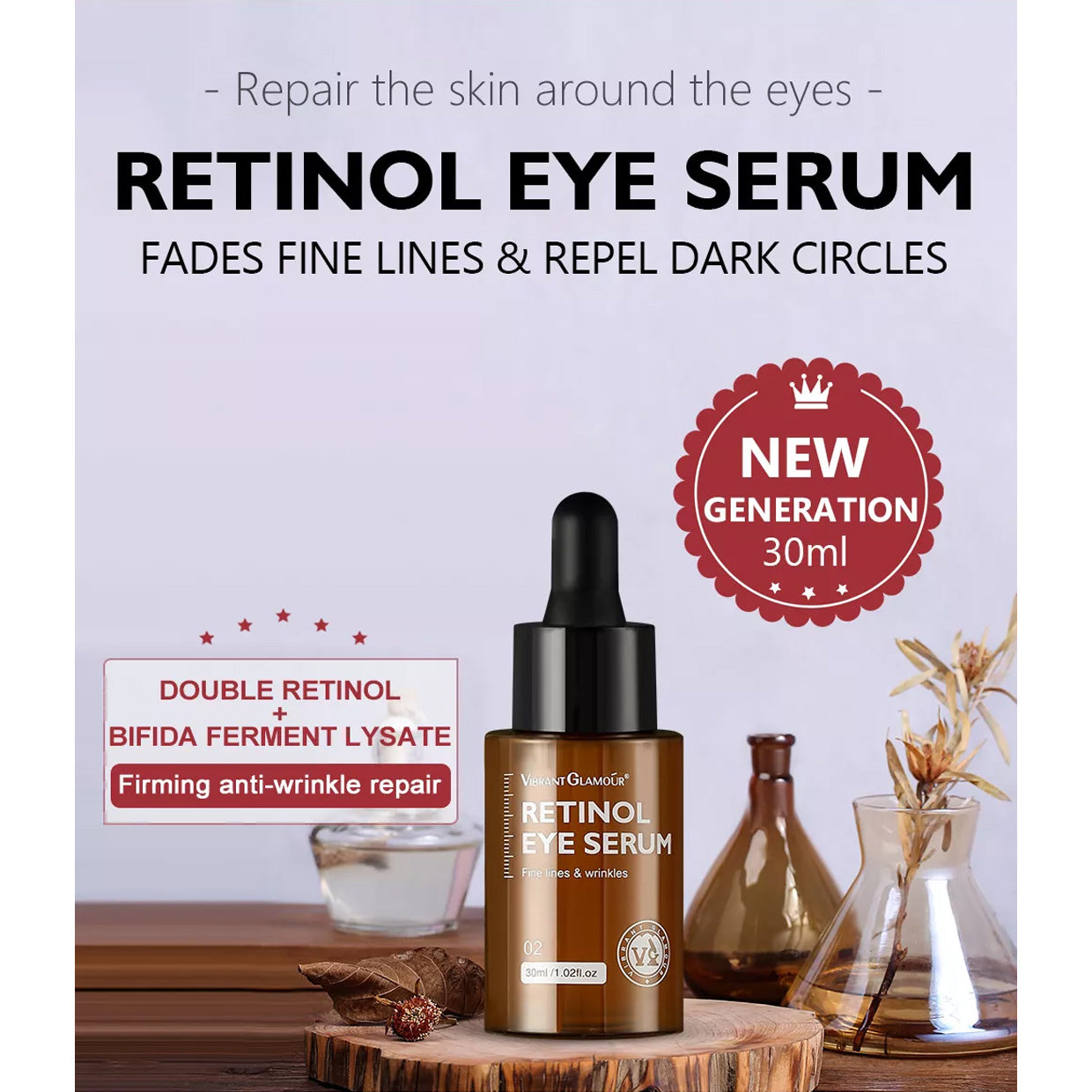 VIBRANT GLAMOUR Retinol Eye Serum 30ml