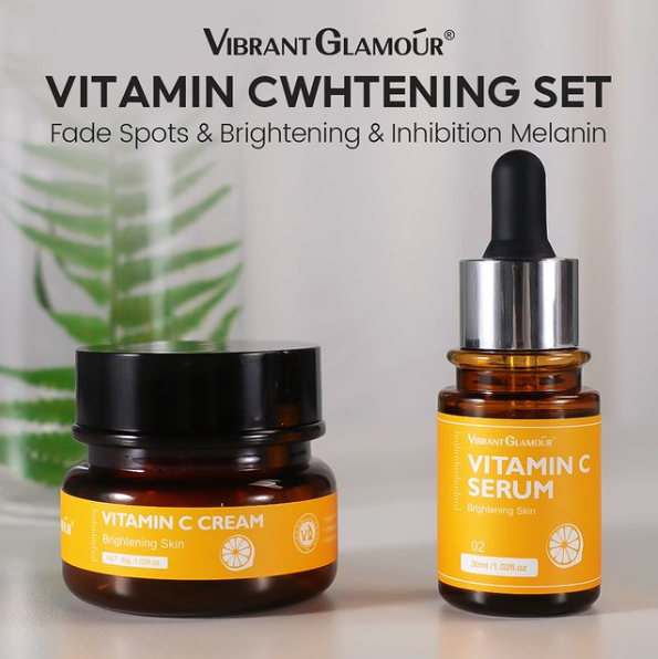 Vibrant Glamour Anti-aging Skin Care set - Retinol Cream, Serum FDA 2.5% Retinol + Hyaluronic, Shea Butter